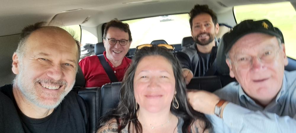Branko, Fazil, Briana and Eric in SUV